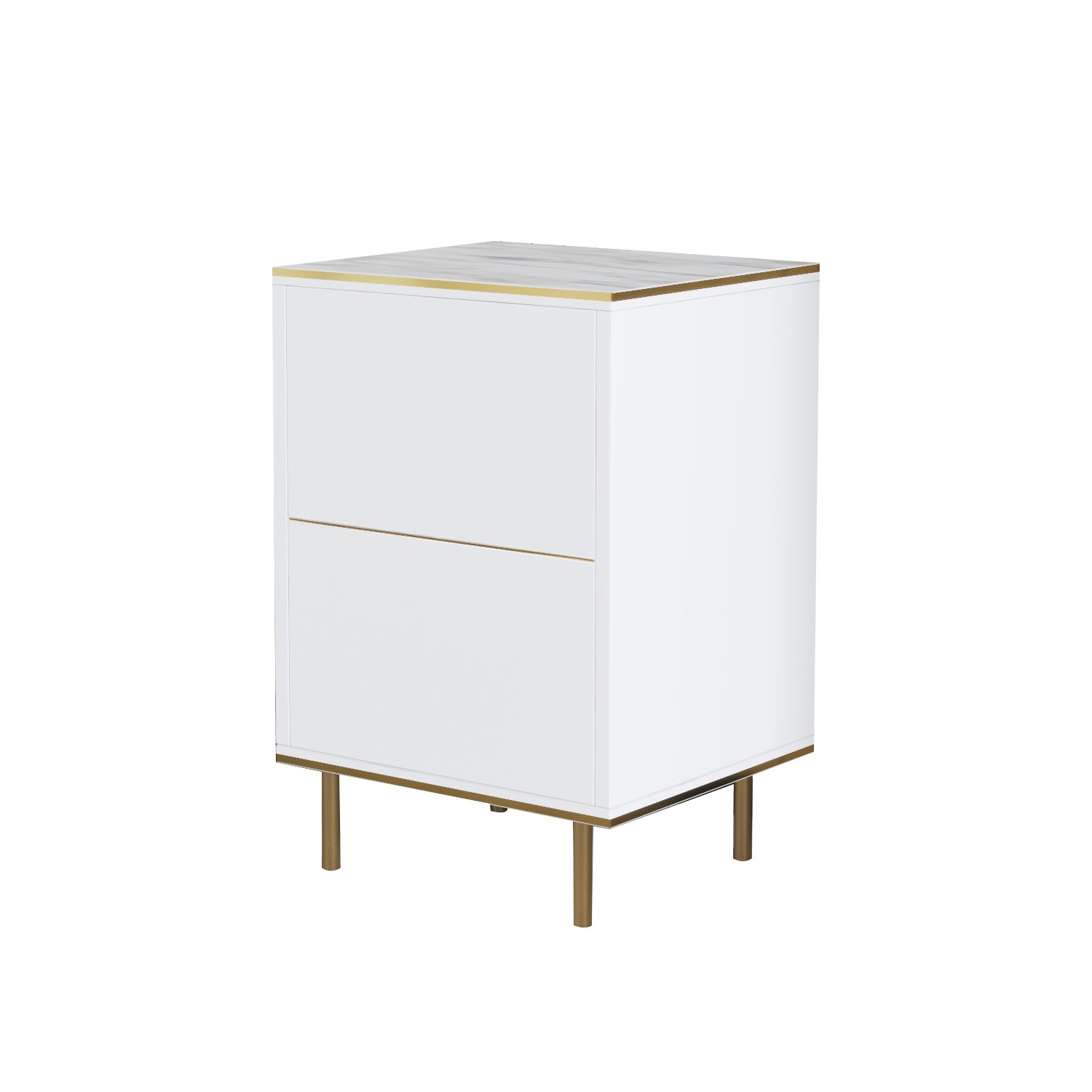 Imaj - Marble, White White Marble Gold