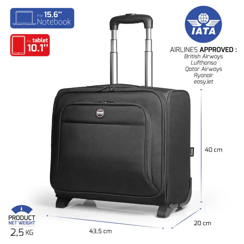 Kofer 15.6 Port Designs Hanoi II Trolley CL/crna