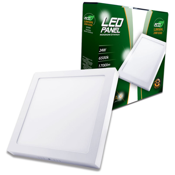 Led Panel ECO LUMNPK-24W 6500K Nadgradni-Cetvrtasti 1700lm