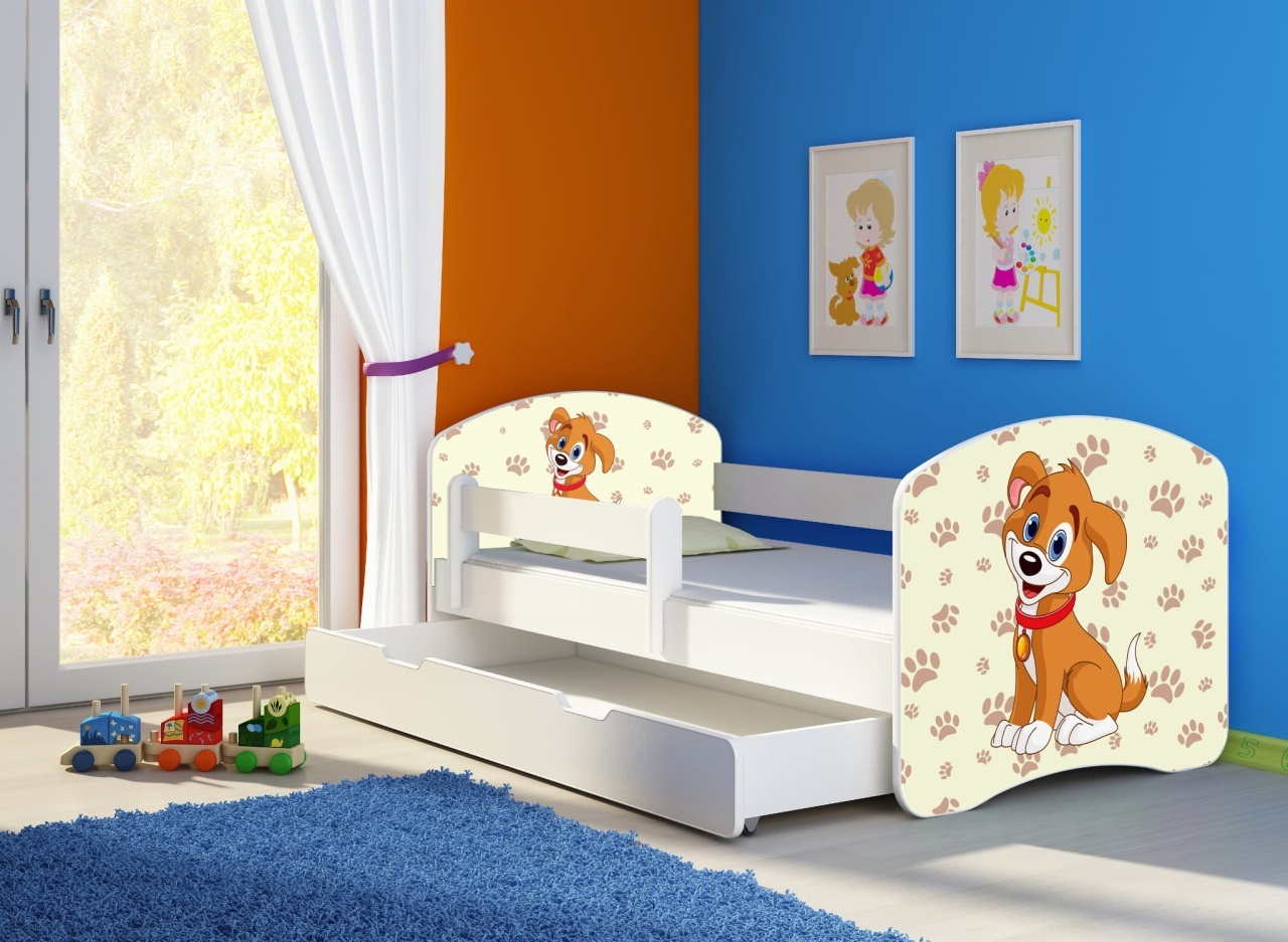 KREVET ZA DECU WHITE SA FIOKOM 140X70 ACMA 2 11