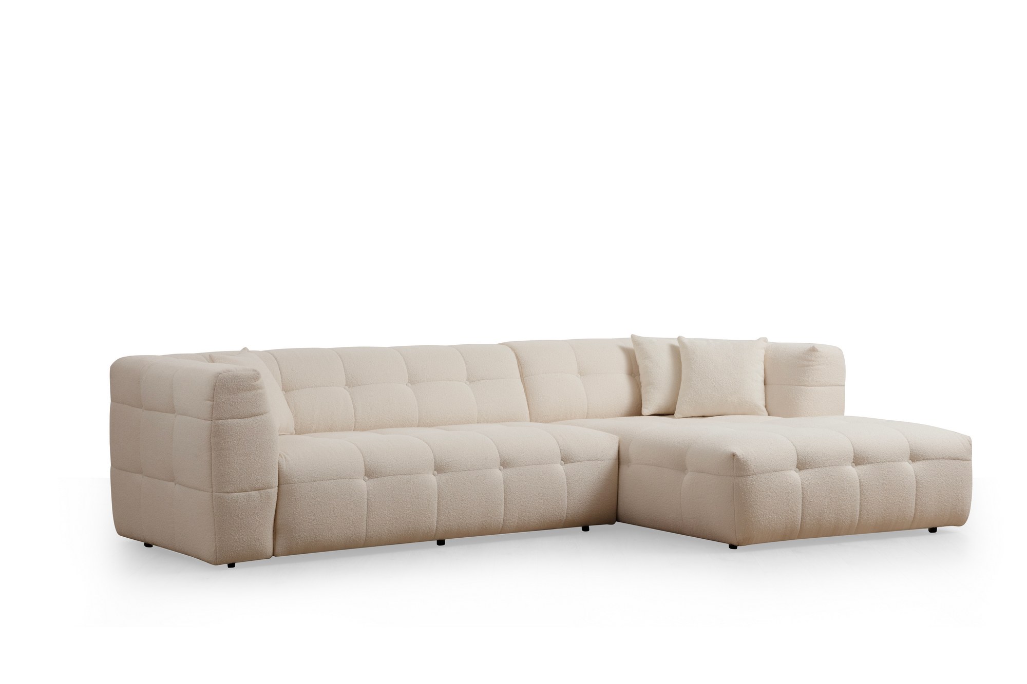 Cady 3 Seater Right - Beige