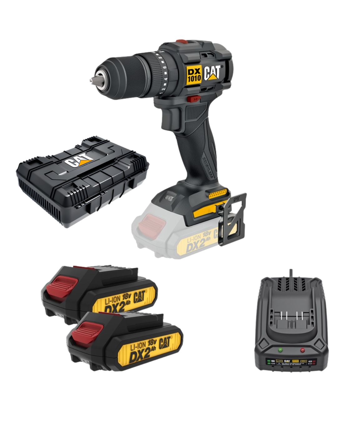 CAT aku-vibraciona bušilica zavrtač DX1010 18V