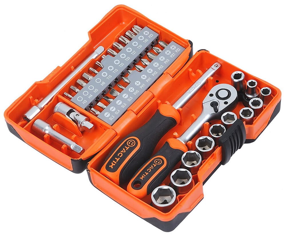 TACTIX Set nasadnih ključeva 1/4" 40/1, metrički TX365064