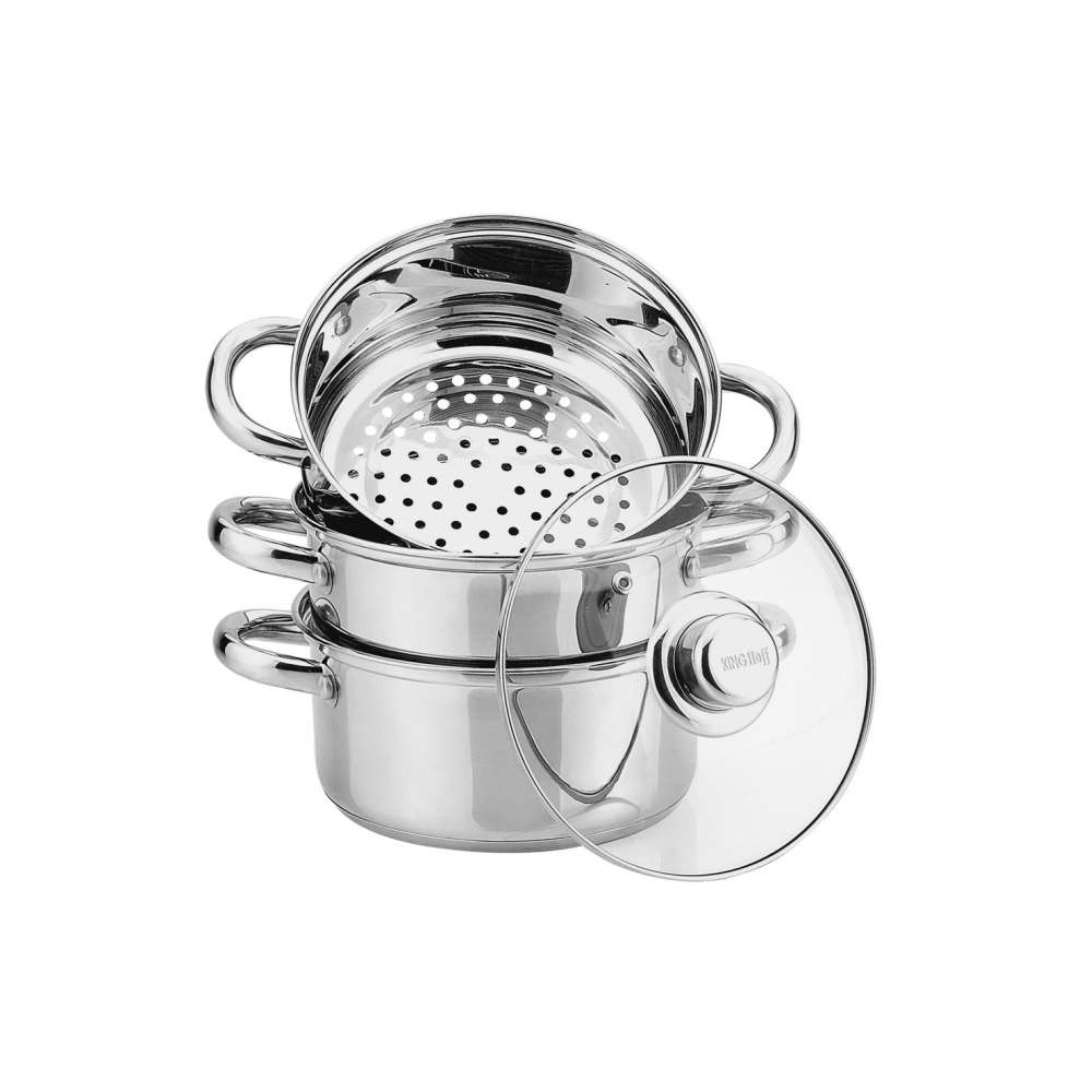 KINGHOFF KH3319 SET ŠERPI 4/1 ZA KUVANJE NA PARI 5L 24CM