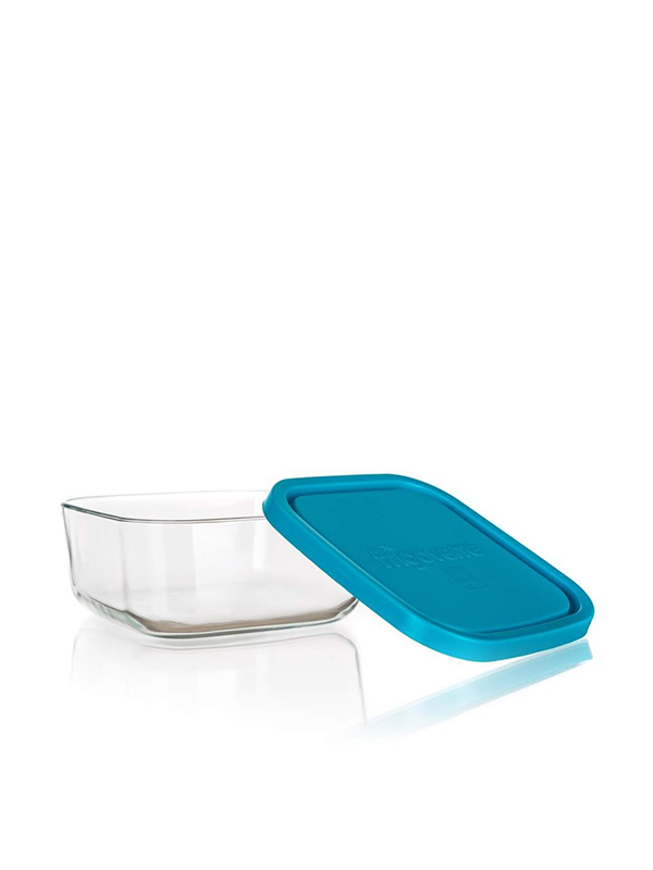 335190 Staklena posuda Frigoverre square 1/1 22cl 10x10 cm sa poklopcem