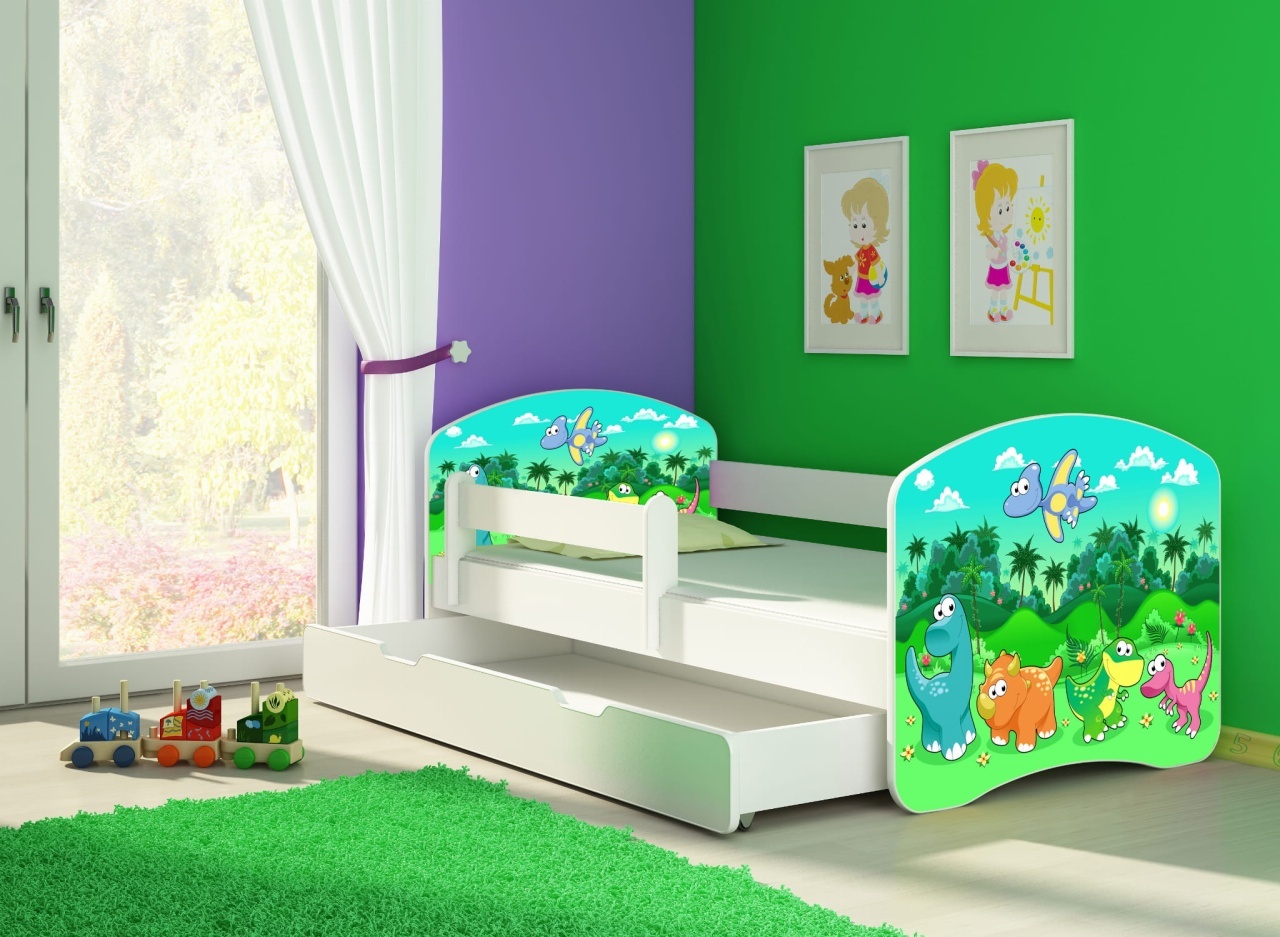KREVET ZA DECU WHITE SA FIOKOM 180X80 ACMA 2 30