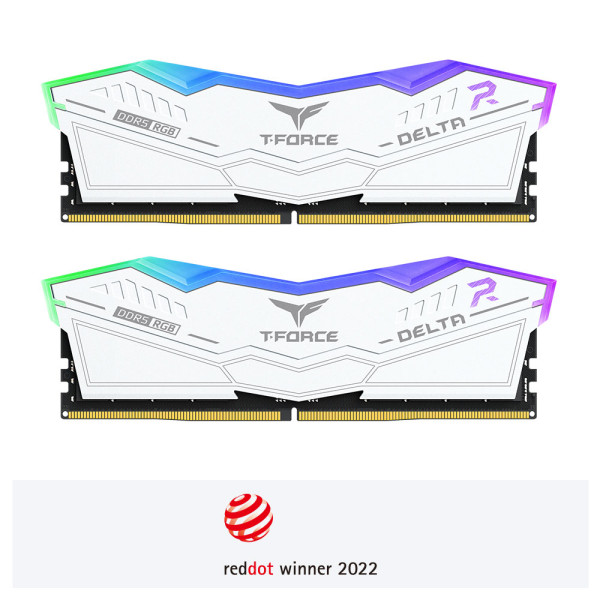 RAM DDR5 64GB(2x32) TeamGroup DELTA RGB 5600MHz CL36 FF4D564G5600HC36BDC01 White