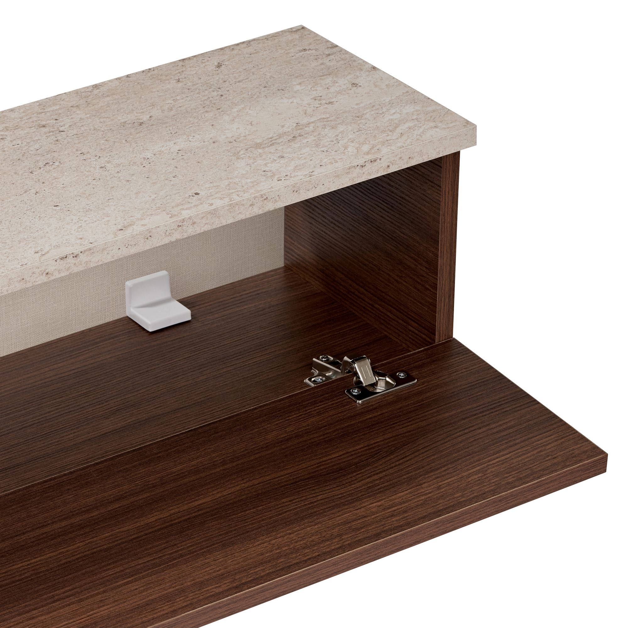 Ligne 160 - Travertine, Milano Walnut Travertine Walnut