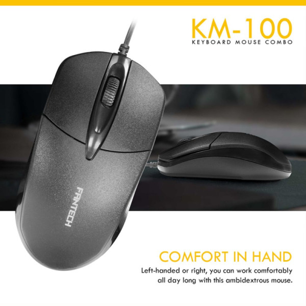 Tastatura + Mis USB Fantech GO KM-100 US crna