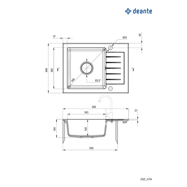 Deante Sudopera Zorba 58/BG/O ZQZ 511A