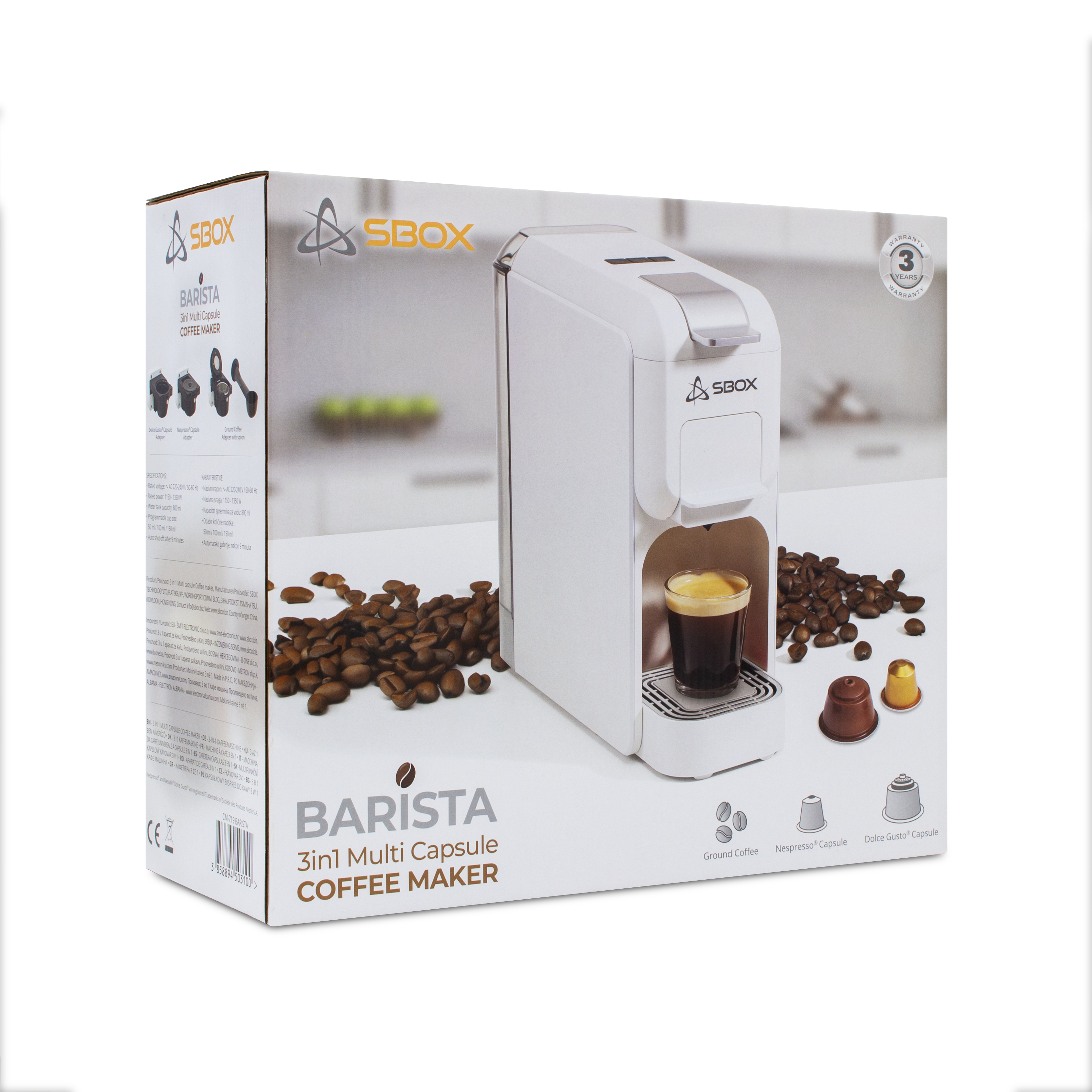 S BOX CM 719 Barista, Kafe aparat 3 u 1