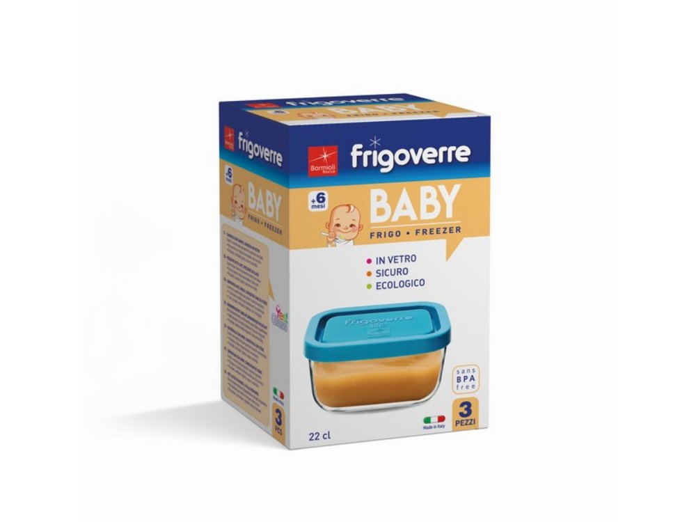 335190G Staklena posuda Frigoverre square 3/1 22cl 10x10 cm 3350190G
