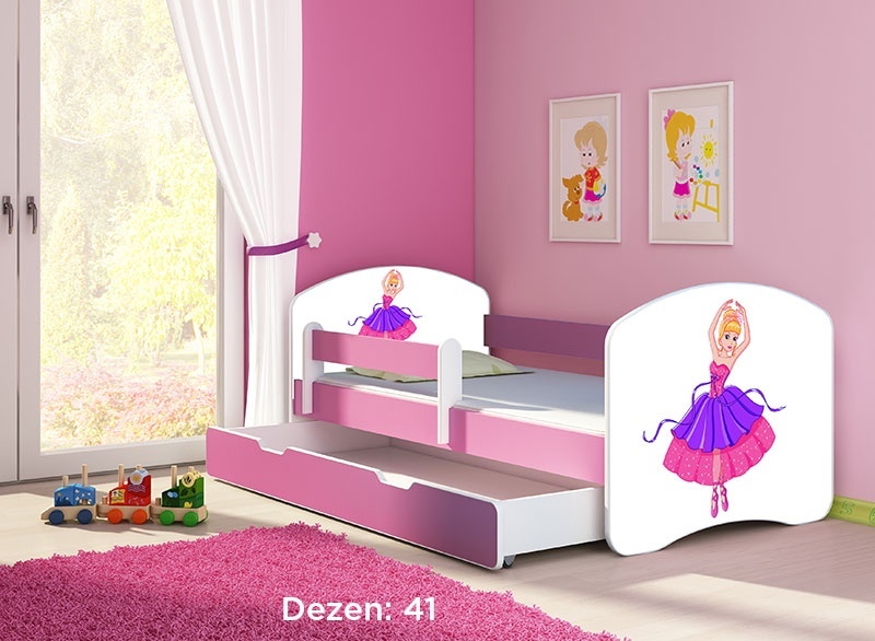 Krevet za decu Pink sa fiokom 140x70 acma 2 41