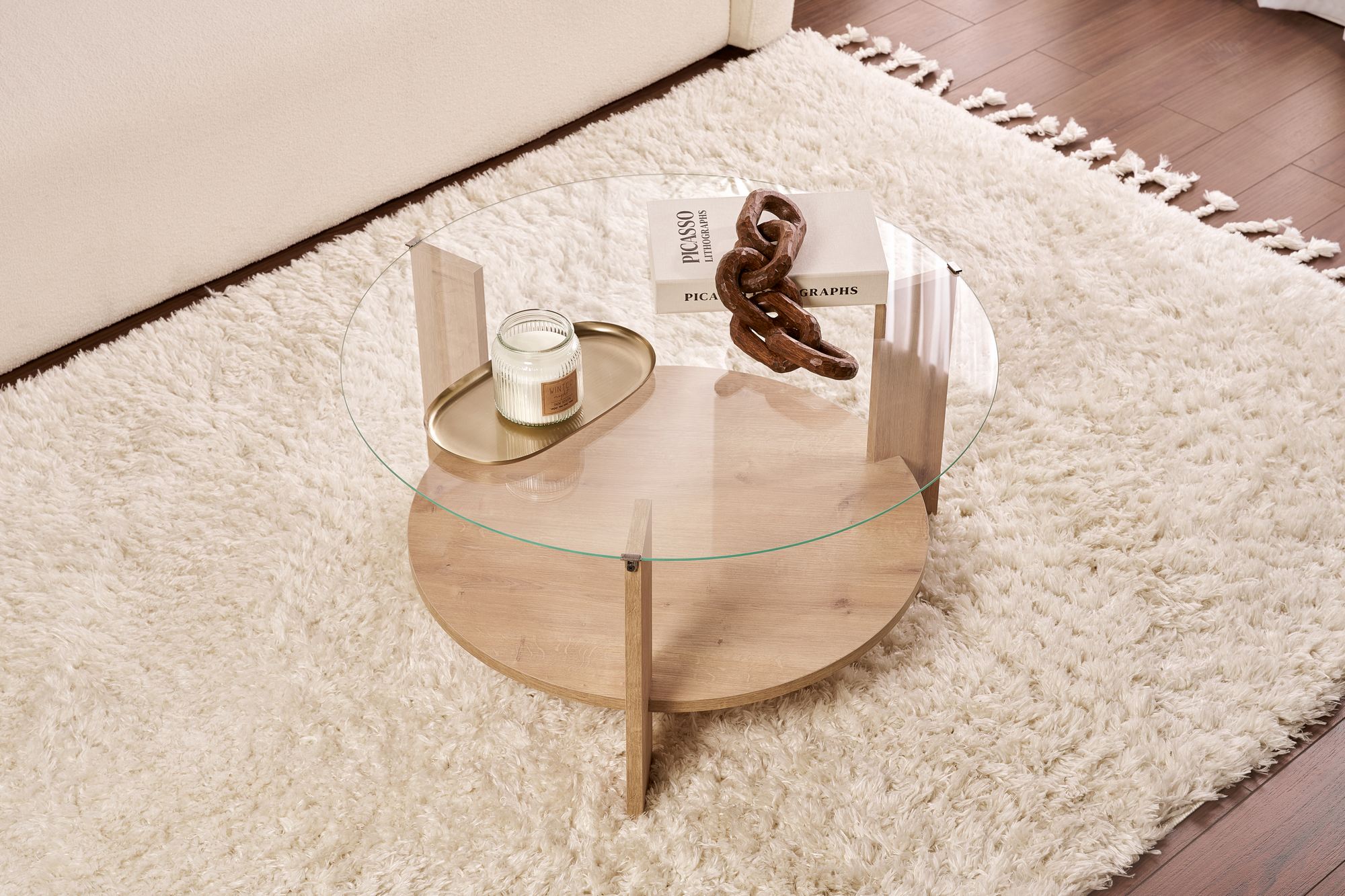 Clara - Sapphire Oak, Transparent Sapphire Oak Transparent