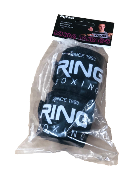 RING bandažeri za ruke crni 2x3m RX BX021-3M
