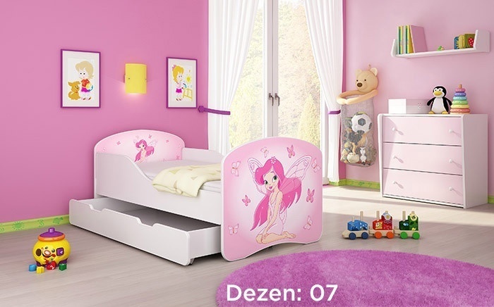 KREVET ZA DECU SA DODATNOM FIOKOM 140X70 ACMA 1 07