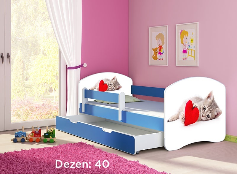 Krevet za decu Blue sa fiokom 140x70 acma 2 40