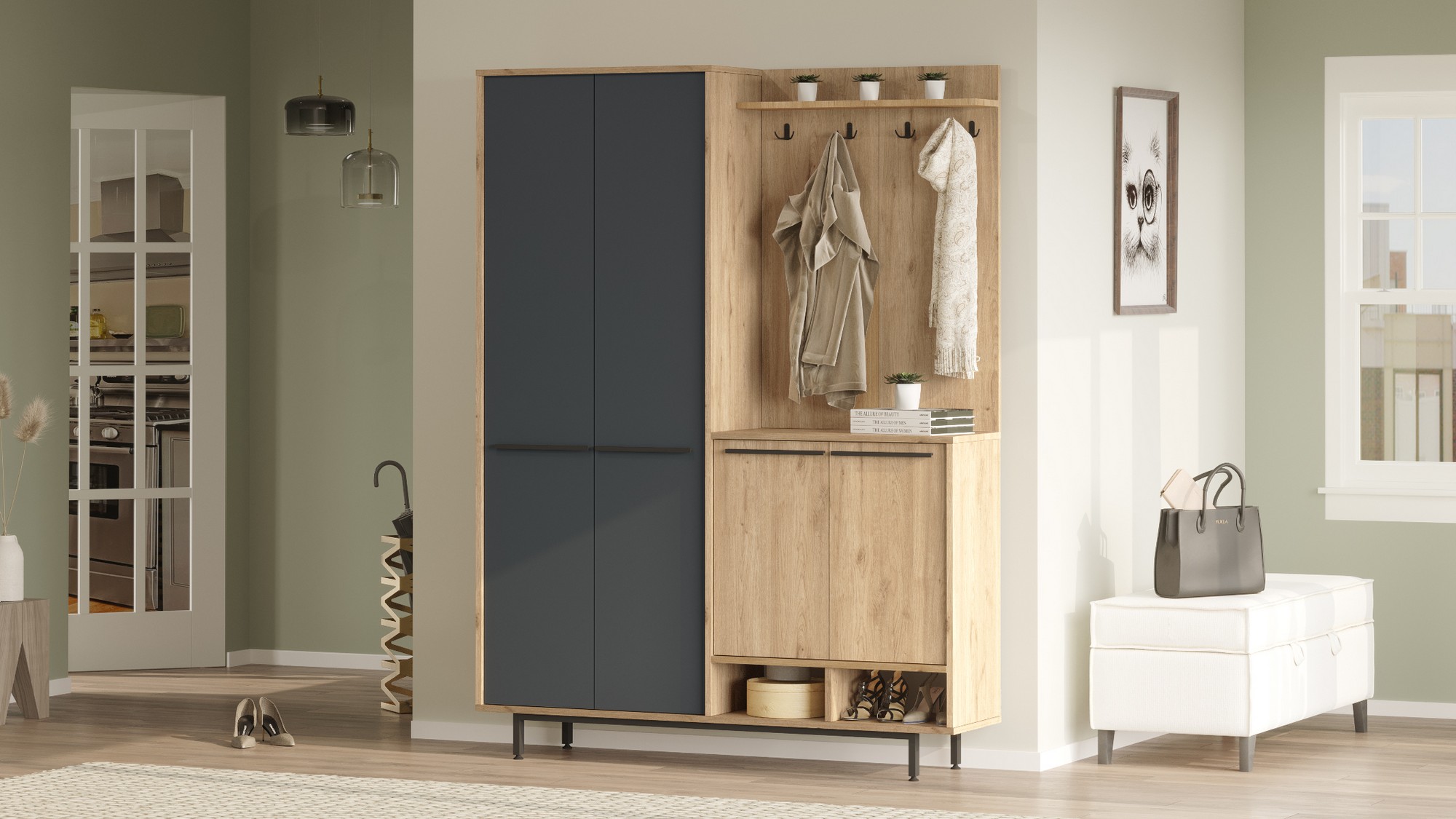 OS1-SA Oak Anthracite