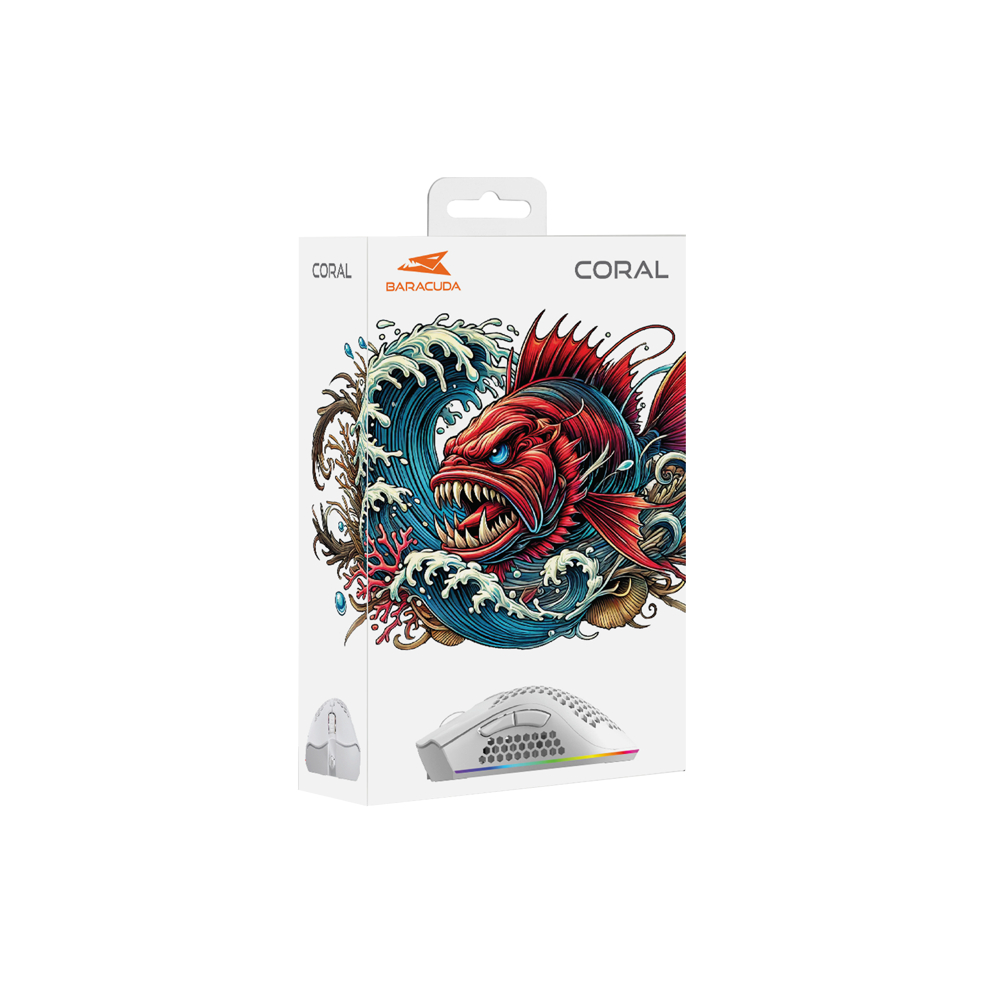 Baracuda BGM 032 CORAL, Mouse White