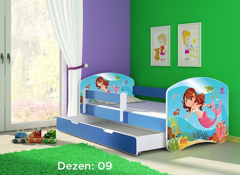 Krevet za decu Blue sa fiokom 160x80 acma 2 09