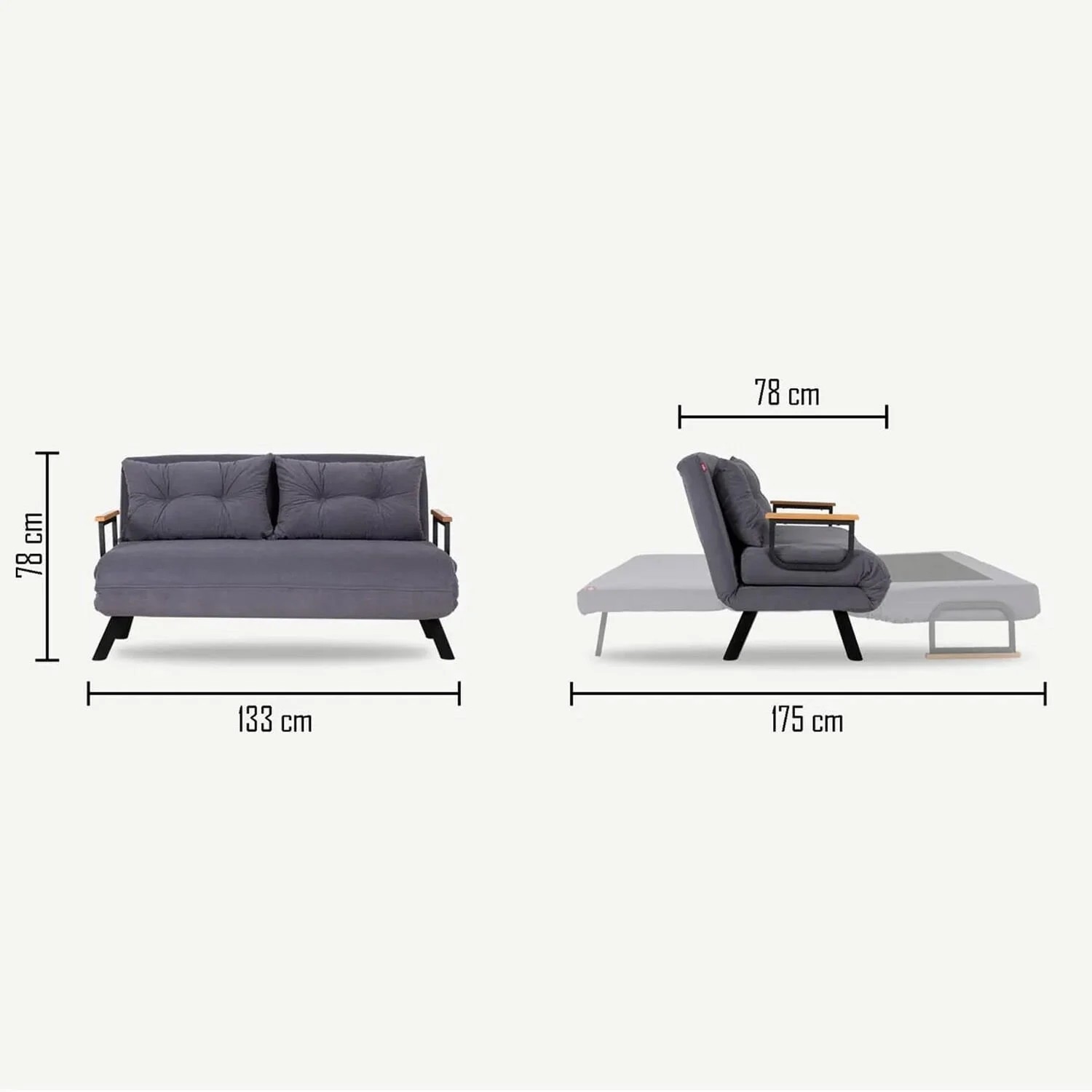 Sando 2-Seater - Maroon