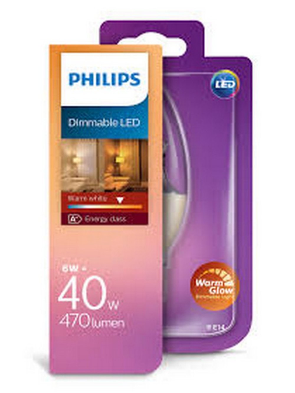 LED SIJALICA 6W(40W) E14 WW 230V B38 BISTRA PS498 DIMABILNA