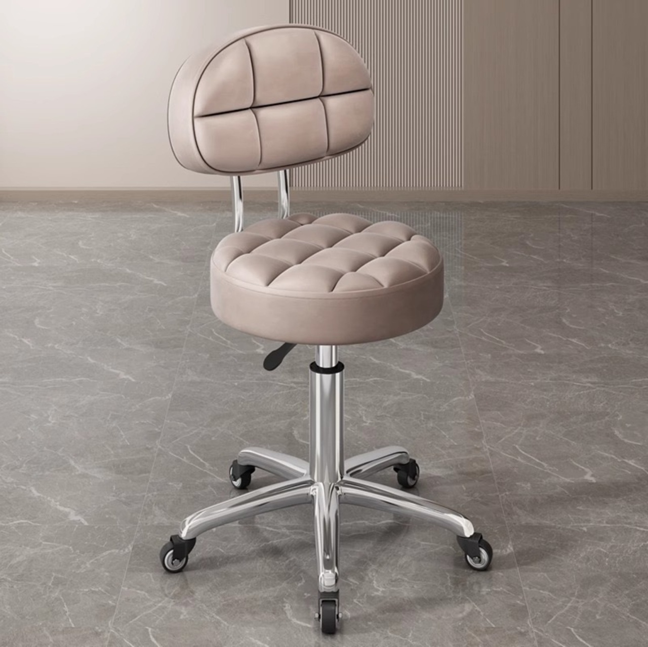 ROTIRAJUĆA STOLICA, PODESIVA, ZA SALON - ORDINACIJU MODERNO 20 LIGHT BROWN