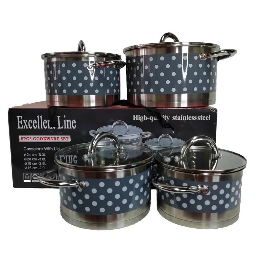 Excellent Line Jumbo Set Lonci 8 delova EL-8BVS