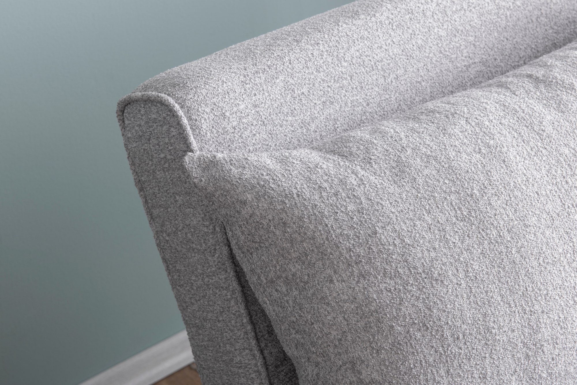Folde 2-Seater - Teddy Fabric - Grey