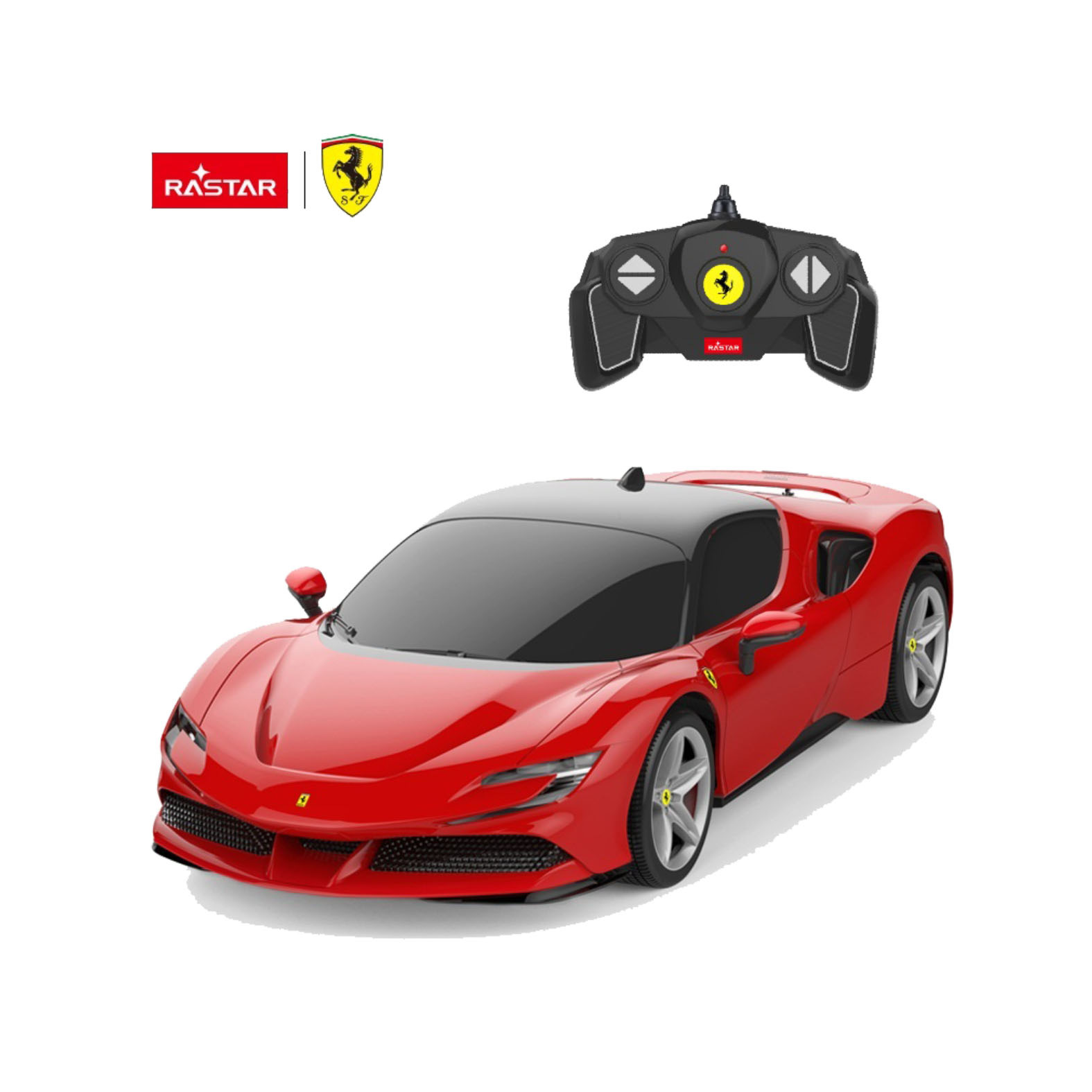 RASTAR PLASTIČNI AUTIĆ NA DALJINSKO UPRAVLJANJE 1:18 FERRARI SF90 STRADALE - CRV