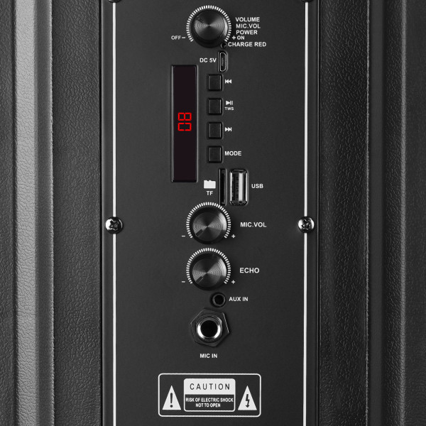 Zvucnik Mikado MD-BT609 20W, USB, Bluetooth, micro SD crni