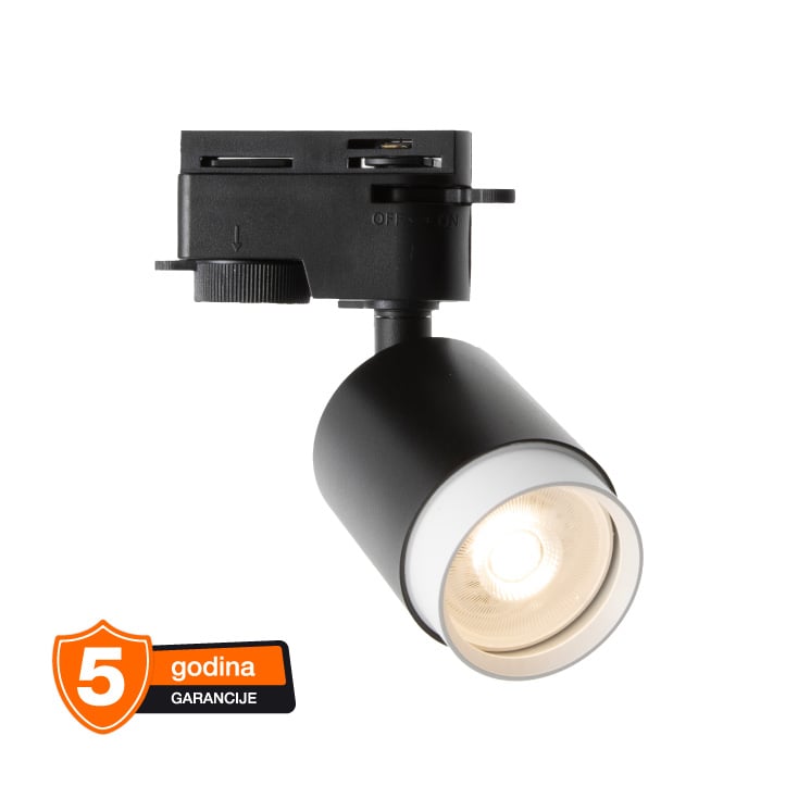 OSRAM BEAM crni monofazni šinski reflektor 6W