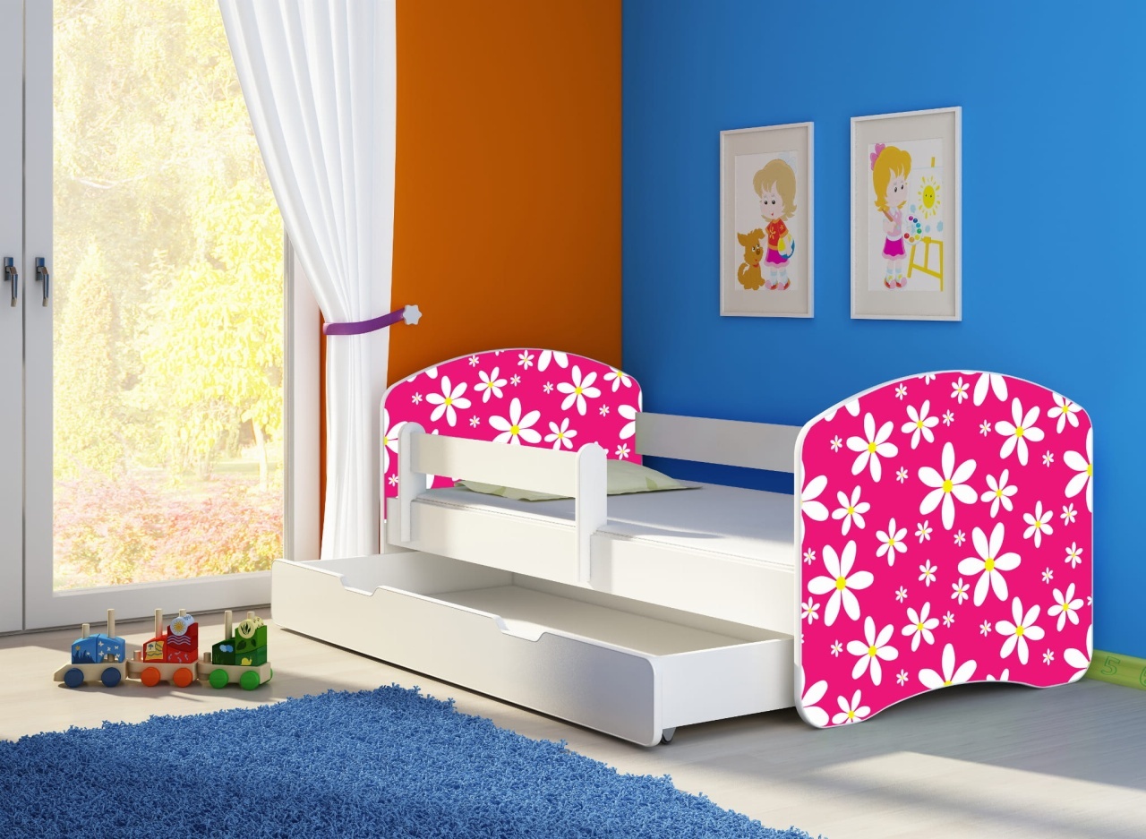 KREVET ZA DECU WHITE SA FIOKOM 180X80 ACMA 2 23