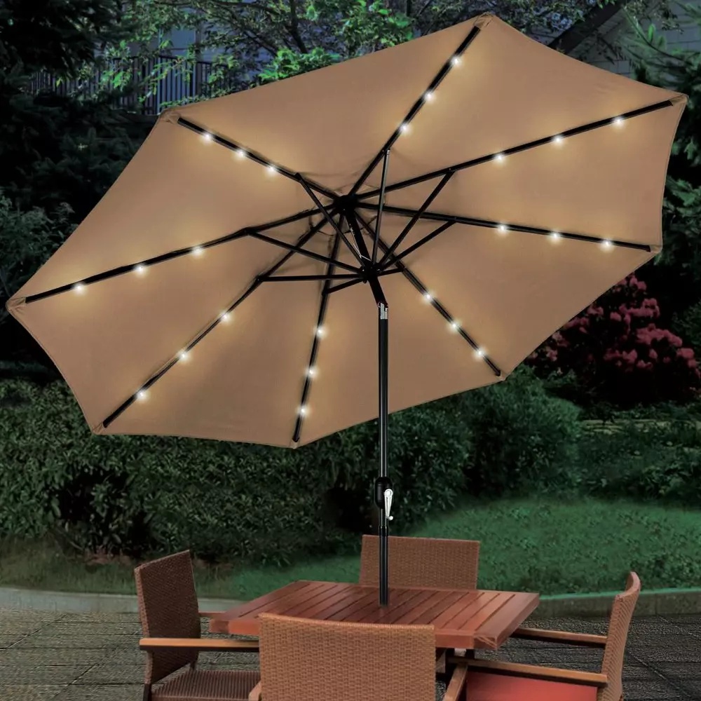 Suncobran sa led osvetljenjem brown Bolzz