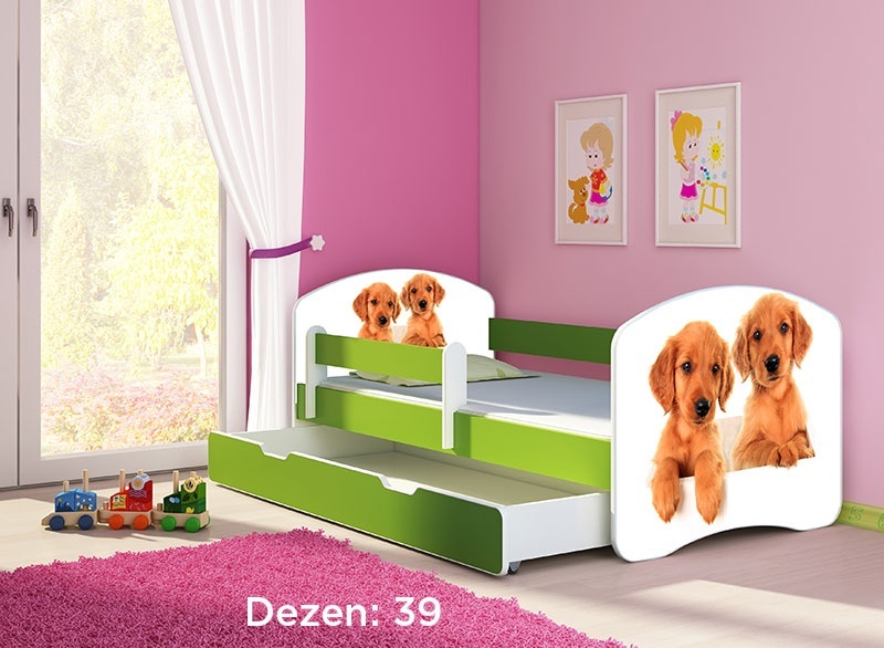 Krevet za decu Green sa fiokom 140x70 acma 2 39