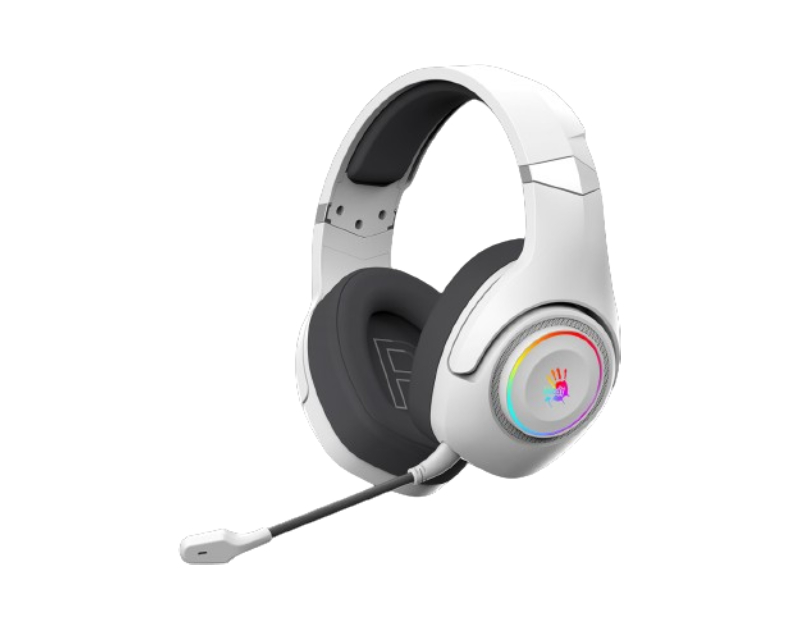 GR270 Bloody 7.1 Virtual Surround 3-IN-ONE RGB Gaming Wireless + wired bele slušalice