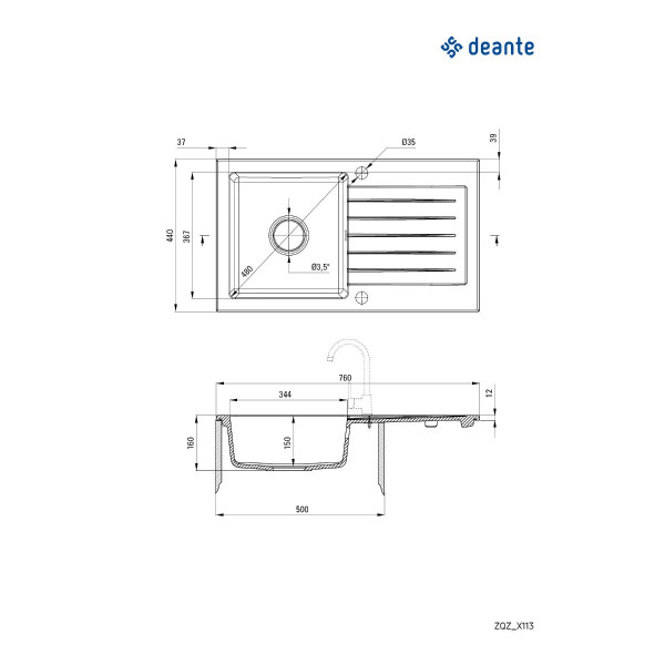Deante Sudopera 76/BG/O ZQZ 5113