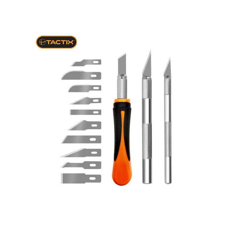 TACTIX Set 16del.skalpeli sa nožićima hobby