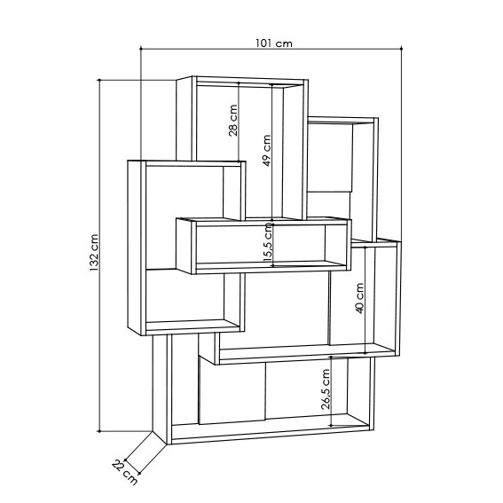 Barce - White, Oak White Oak