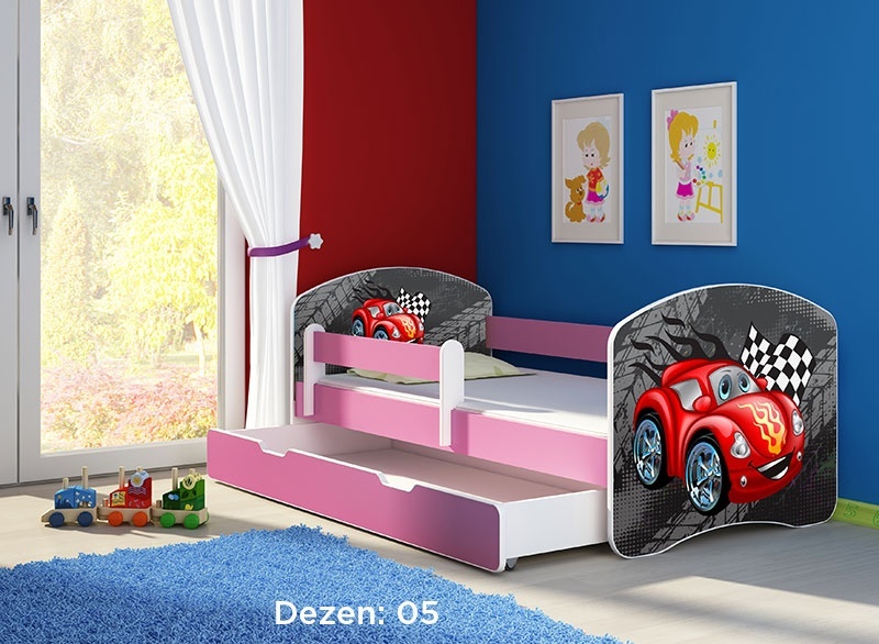 Krevet za decu Pink sa fiokom 180x80 acma 2 05