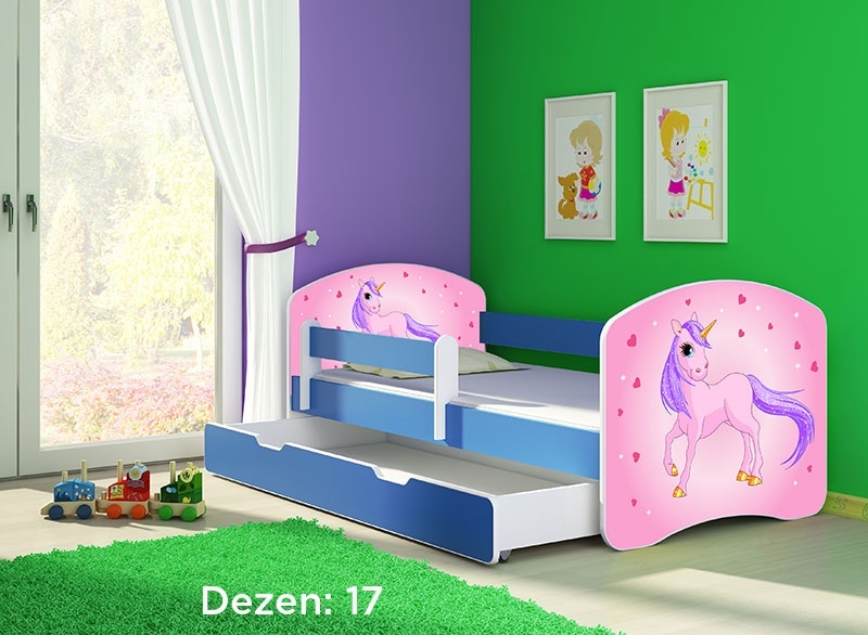 Krevet za decu Blue sa fiokom 160x80 acma 2 17