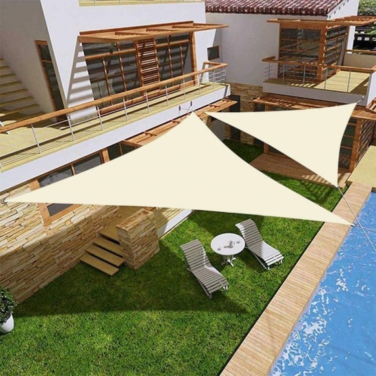 Solarno trouglasto jedro 5x5x5m Beige ModernHome