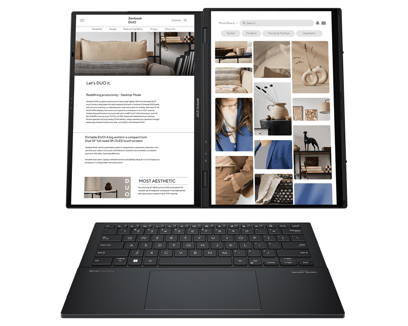 Zenbook 14 DUO OLED UX8406MA-QL056W (14 inča FHD, Ultra 7 155H, 16GB, SSD 1TB, Win11 Home) laptop bulk