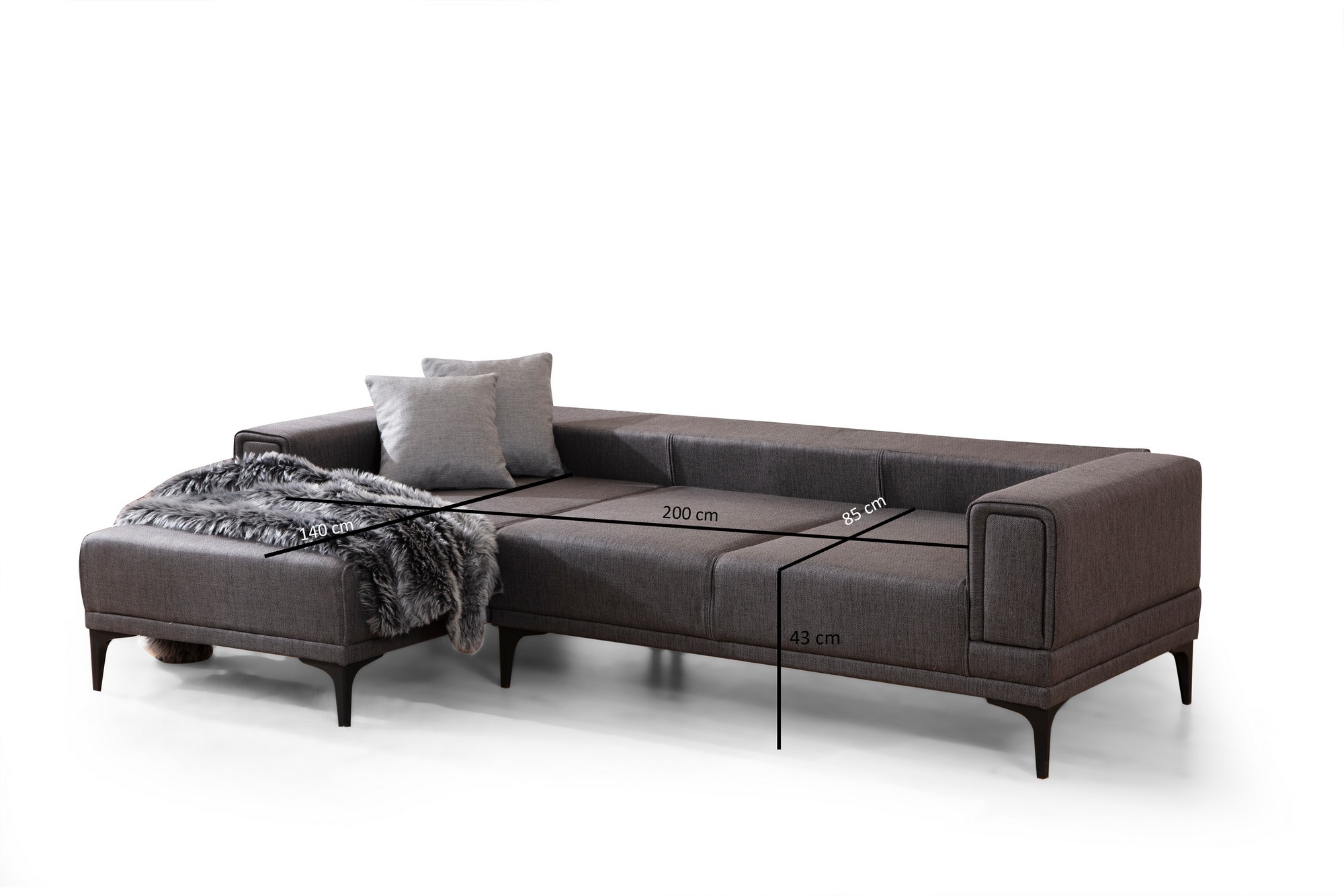 Horizon Left - Dark Grey
