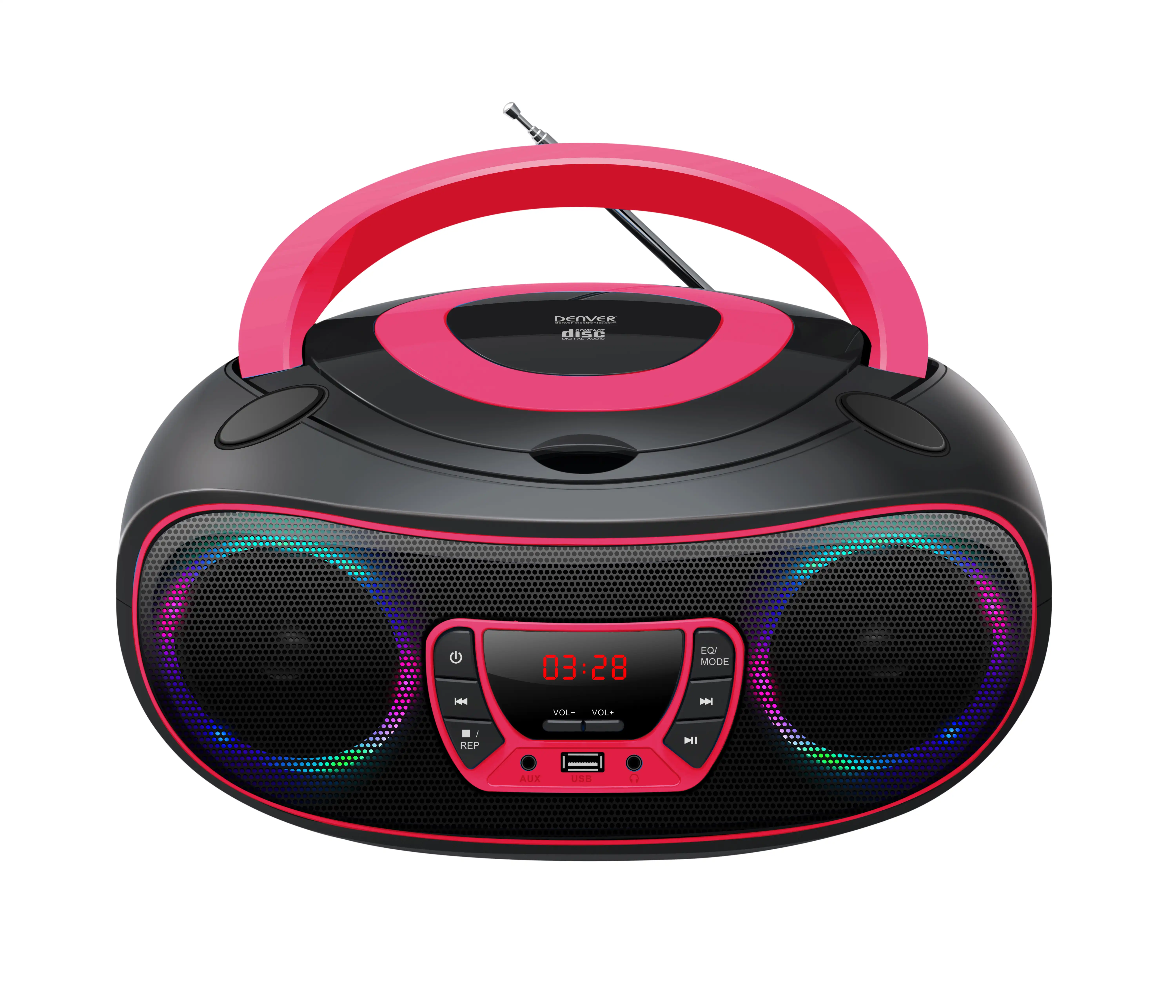 DENVER cd boombox TCL-212BT Roze