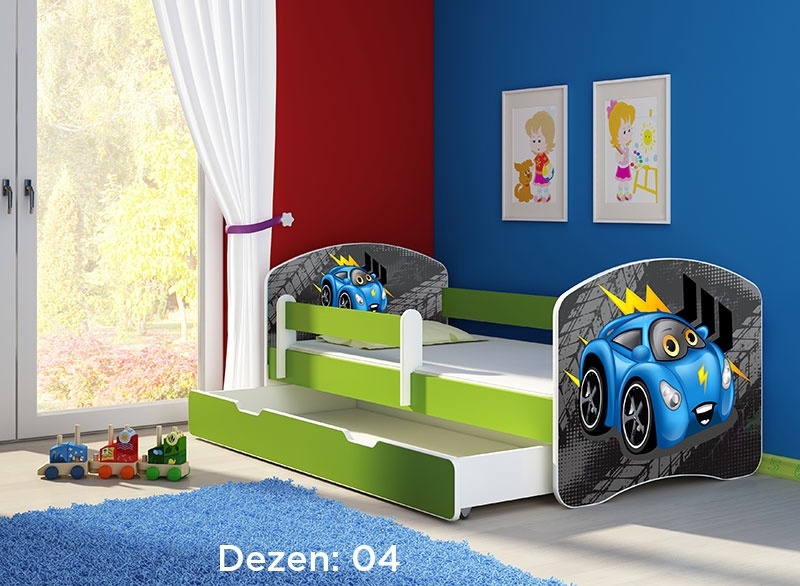 Krevet za decu Green sa fiokom 160x80 acma 2 04