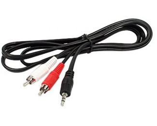 Kabl audio 3.5mm - 2xRCA 3m crni