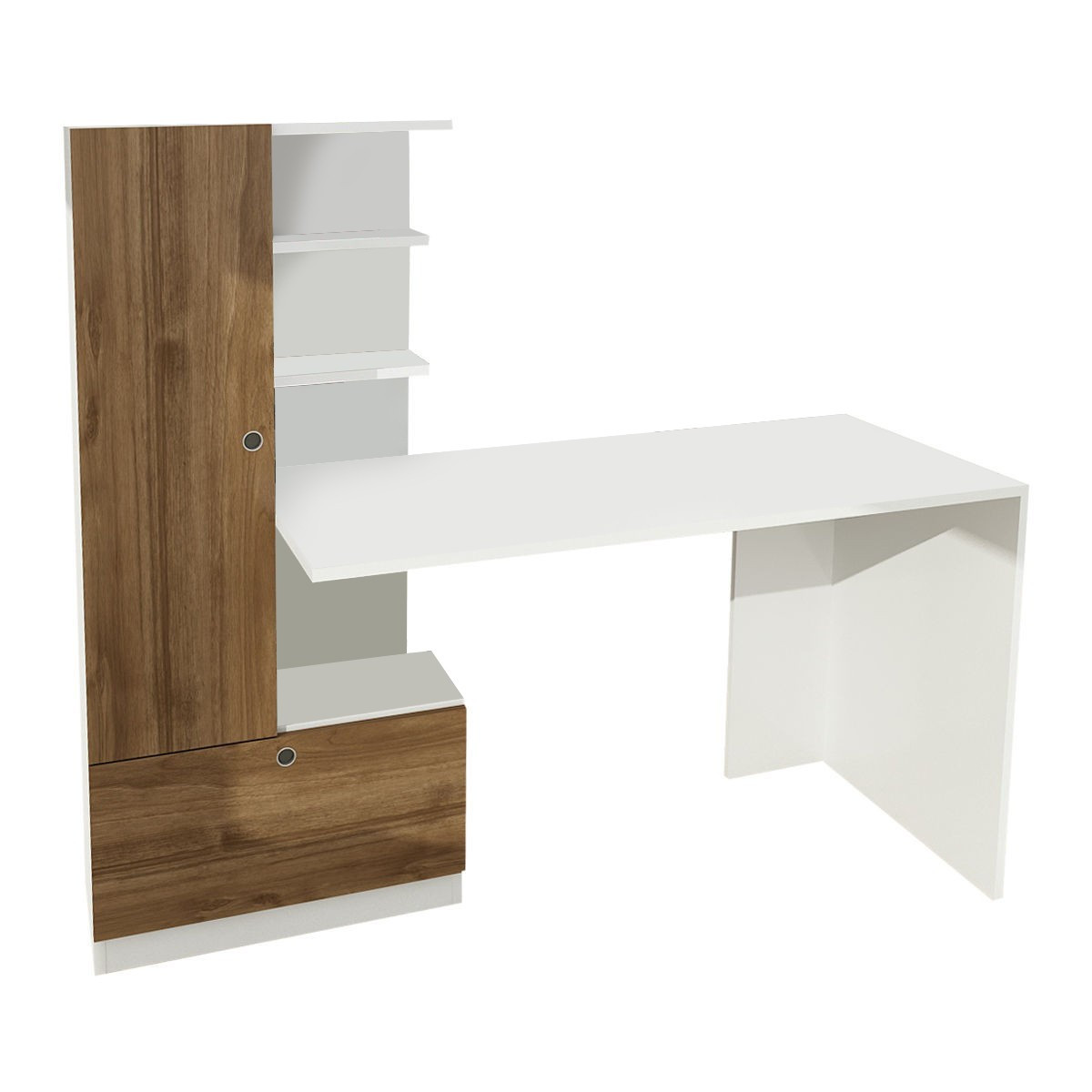 Domingos - White, Walnut White Walnut