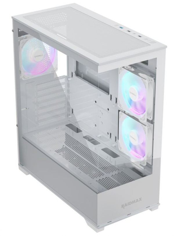 Kuciste Raidmax Infinita i801 Glass/3 x ARGB/BELI/i801TWF