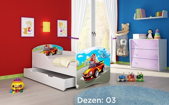 KREVET ZA DECU 180X80 CM SA DODATNOM FIOKOM ACMA 1 03